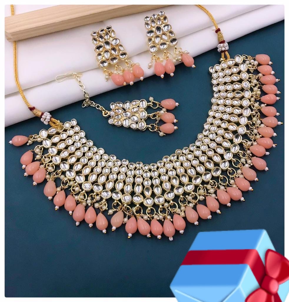 Wedding Wear Kundan Bridal Set Accessories Wholesale Price In Surat
